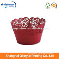 Wholesale 2014 New Customized Red Decorative Cupcake Wraps